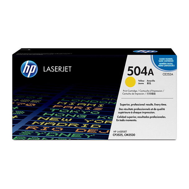 HP #504A Yellow Toner CE252A