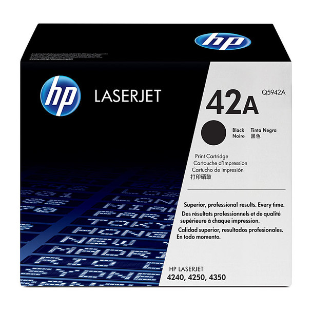 HP #42A Black Toner Q5942A
