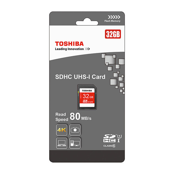 TOSHIBA 32GB SDHC USH-1 Card