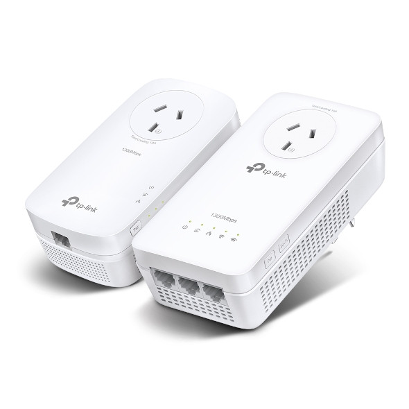 TP-LINK TL-WPA8631PKIT AV1300 Gigabit Passthrough Powerline ac Wi-Fi Kit AV2 300Mbps 867Mbps 2x2MU-MIMO 300m Range (LS)