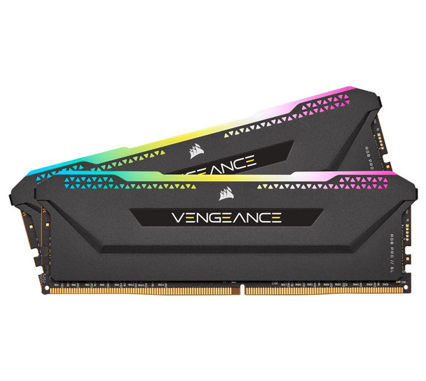 CORSAIR Vengeance RGB PRO SL 16GB (2x8GB) DDR4 3200Mhz C16 Black Heatspreader for AMD Desktop Gaming Memory