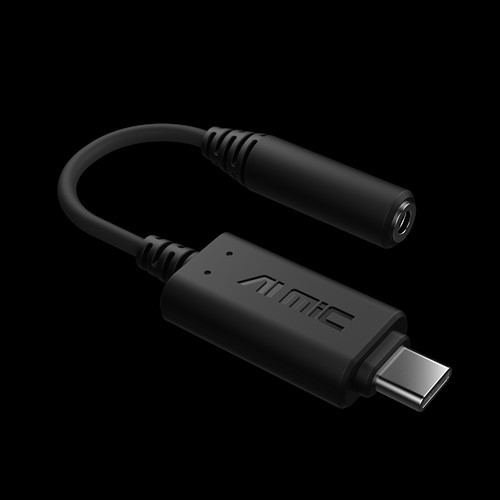 ASUS AI Noise-Cancelling Mic Adapter USB-C 3.0mm, Enhance Micro Performance, Compact, Portable, Gaming, VoIP, PC, MAC, Mobile, Nintendo Switch - L-SPA-AI-NOISE-S shop at AUSTiC 3D Shop