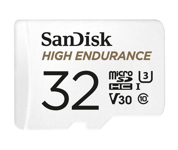 SANDISK 32GB High Endurance microSDHC Card SQQNR 2,500 Hrs UHS-I C10 U3 V30 100MB/s R 40MB/s W SD adaptor 2Y - L-FMS-MSDHE-032G shop at AUSTiC 3D Shop