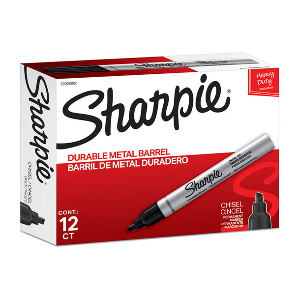 SHARPIE Metl PermMarker CT Blk Bx12