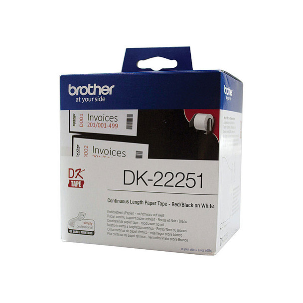 BROTHER DK22251 White Roll