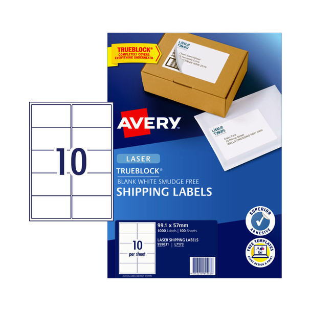 AVERY Laser Label L7173 10Up Pack of 100 (D-AV959031)
