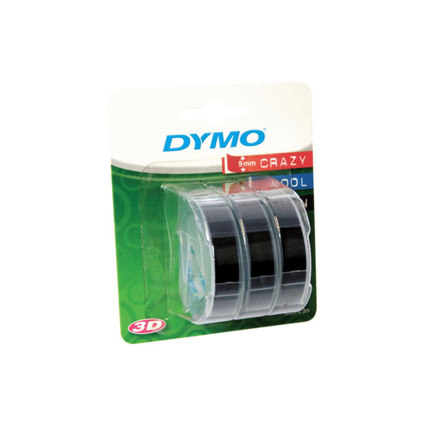DYMO Embosser Tape 3pk Black 9mm x 3m - D-DY1741670 shop at AUSTiC 3D Shop