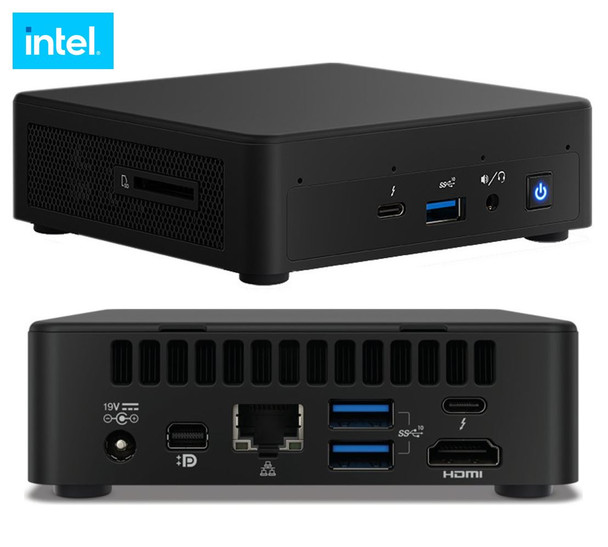 INTEL Intel NUC 11 Pro Kit Mini PC Barebone, Core i3-1115G4, SODIMM DDR4 (0/2), M.2 (0/1), UHD Graphics, GbE, WiFi 6, HDMI 2.0b (2), DP 1.4 USB-C (2)