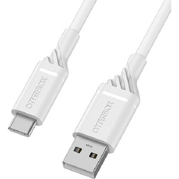 OTTERBOX USB-A To USB-C 1 Meter USB 2.0 Cable - Cloud Dream White ( USB A to USB C ) - Durable, trusted and built to last, Flexible exterior