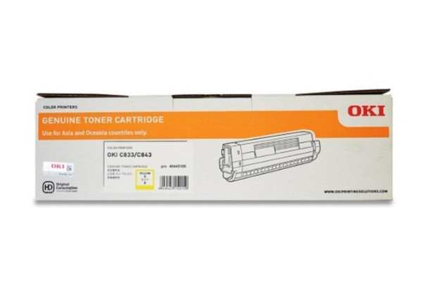 OKI C833N Yellowlow Toner - D-O833Y shop at AUSTiC 3D Shop