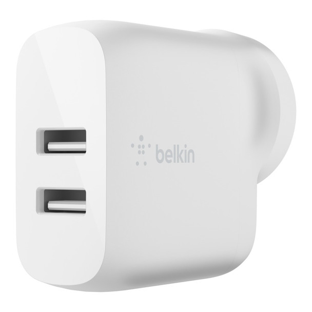 BELKIN BOOSTCHARGE Dual USB A Wall Charger 24W White - Universally compatibility with most USB devices - L-MPA-BK-WC-24WWHT shop at AUSTiC 3D Shop