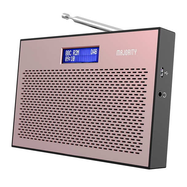 MAJORITY Majority Histon Compact DAB/DAB+ & FM Radio-Rose - IW-MY-1000002726-2PK shop at AUSTiC 3D Shop