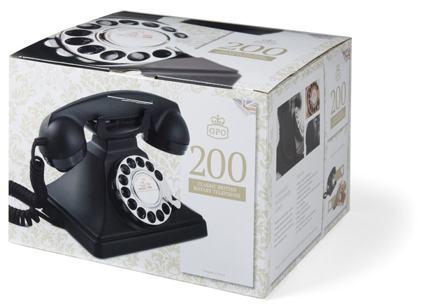 GPO RETRO GPO 200 ROTARY TELEPHONE - BLACK - IW-GPO-200 shop at AUSTiC 3D Shop
