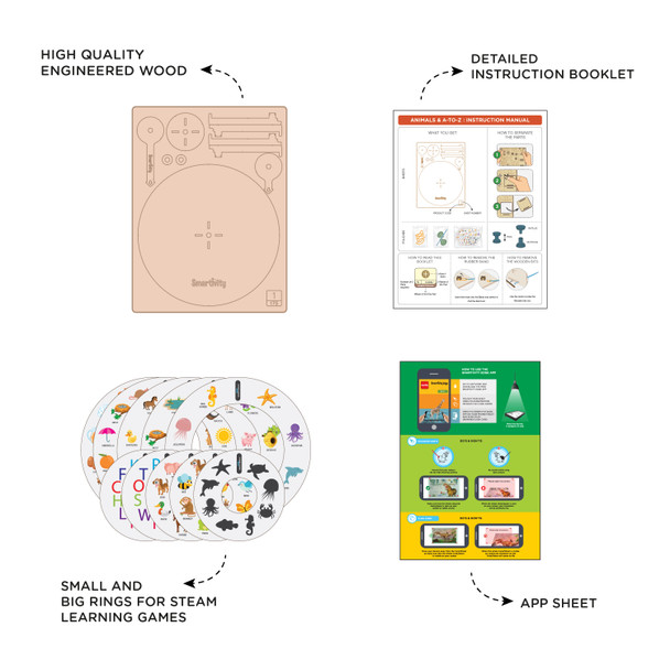 SMARTIVITY Smartivity Junior Alphabet & A-Z - IW-SMRT1175 shop at AUSTiC 3D Shop