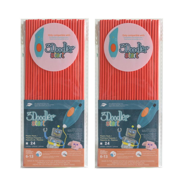 3DOODLER 3Doodler Start Eco-Plastic-Cherry Red-2pack - IW-3DS-ECO03-RED-2P shop at AUSTiC 3D Shop