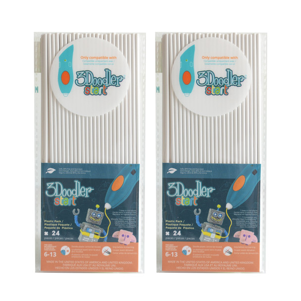 3DOODLER 3Doodler Start Eco-Plastic-Simply White-2pack