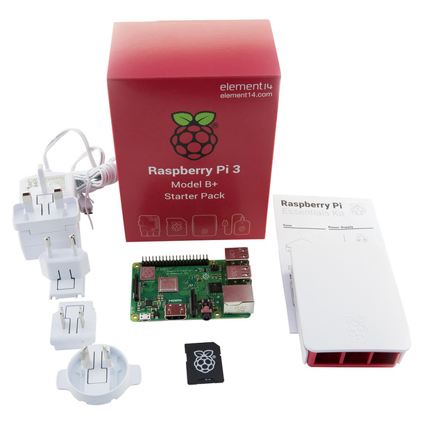 RASPBERRY PI RASPBERRY PI - RPI3-MODBP-STARTER -  Complete Starter Kit for Raspberry Pi 3 Model B+, Official Case and PSU Included - IW-E14-2848199 shop at AUSTiC 3D Shop