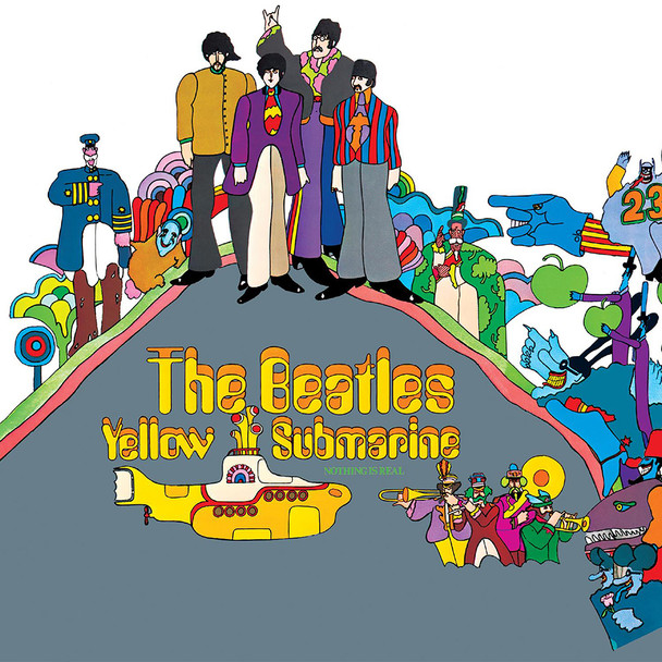 UNIVERSAL MUSIC Crosley Record Storage Crate & The Beatles - Yellow Submarine - Vinyl Album Bundle
