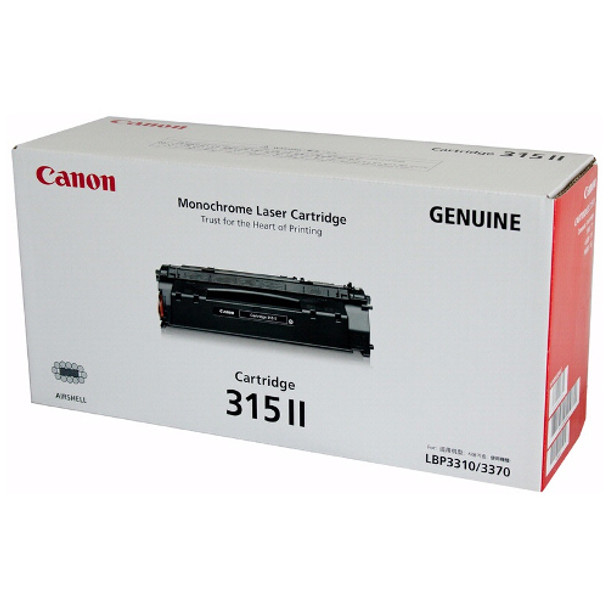 CANON CANON CART315II HIGH YIELD BLACK TONER FOR LBP3310 LBP3370 7K