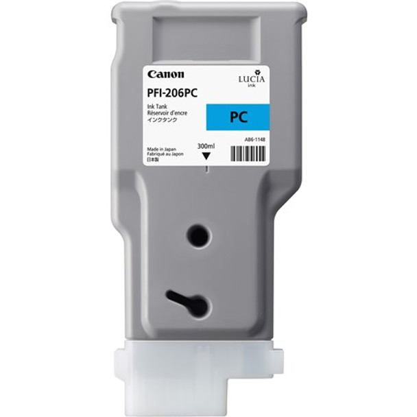 CANON PFI-206PC LUCIA EX PHOTO CYAN INK FOR IPF6400 6450 - 300ML