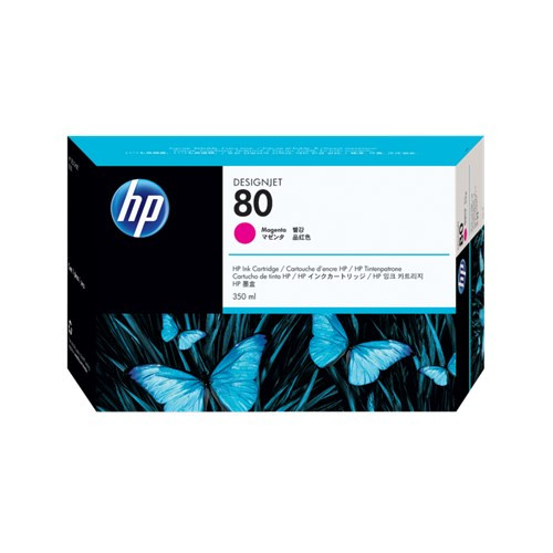 HEWLETT PACKARD HP 80 MAGENTA INK 350 ML C4847A FOR DJ 1000