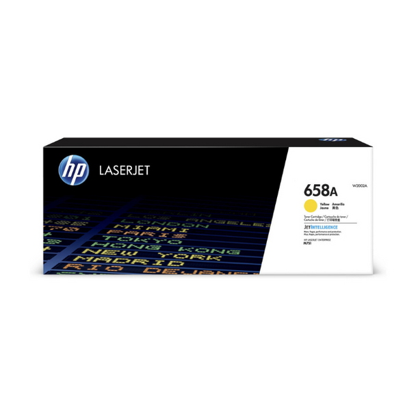 HP 658A Yellow LaserJet Toner Cartridge 6K