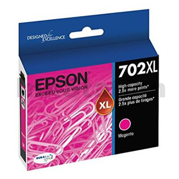 EPSON 702XL MAGENTA INK DURABRITE WF-3720 WF-3725