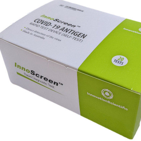INNOSCREEN Rapid Antigen Test Kit Pack of 20 Tests for Self Test Use Only - AK-ISC19ANTST-20 shop at AUSTiC 3D Shop