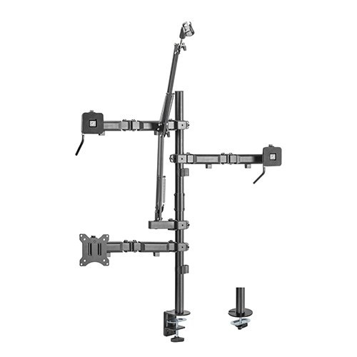 BRATECK Single-Monitor All-in-One Studio Setup Desktop Mount Fix 17'-32' Up to 9kg