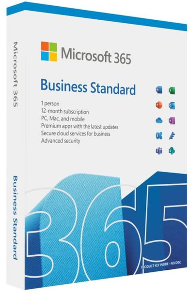 MICROSOFT 365 Business 2021 Standard Retail English APAC 1 User 1 Year Subscription, Medialess ( Replace SMS-M365B-1YRML-6U ) NDA Oct 5th