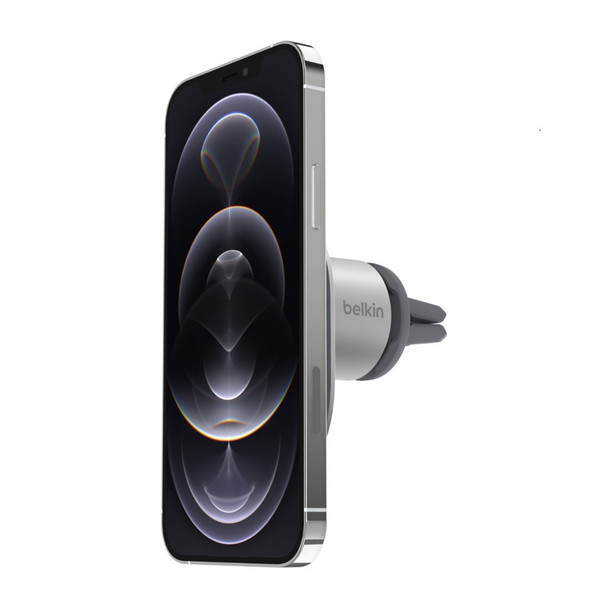 BELKIN Magnetic Car Vent Mount - Black (WIC003BTGR), A magnetic air vent mount with a seamless set-and-drive experience for iPhone 12 models