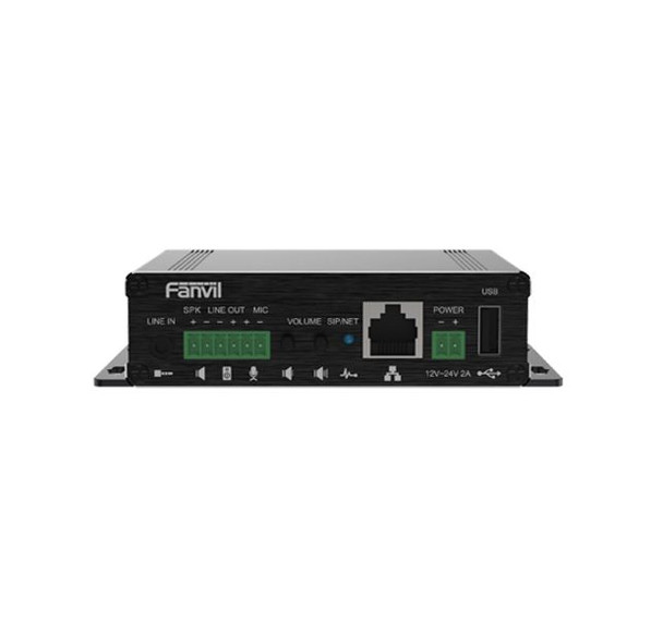 FANVIL PA3 Video Intercom & Paging Gateway, 2 SIP Lines, 1 Speaker interface and 1 microphone interface, Support USB or TF Card, Support POE