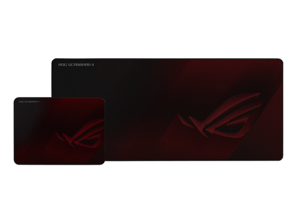 ASUS ROG SCABBARD II Gaming Mouse Pad, Medium 360x260mm + Extended 900x400mm Size, Water/Oil/Dust Respellent, Anti-Fray, Soft Cloth With Rubber Base - L-MIA-ROGSCABBARD-II shop at AUSTiC 3D Shop