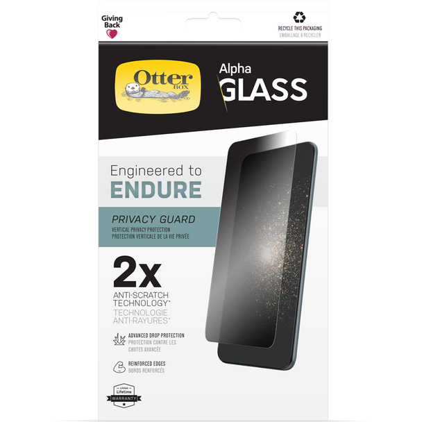 OTTERBOX Apple iPhone 13 Pro Max Alpha Glass Privacy Screen Protector - Clear 77-85972, Flawless Clarity, Reactive Touch, Anti-Shatter/Scratch - L-MPAAIP13APVGC shop at AUSTiC 3D Shop