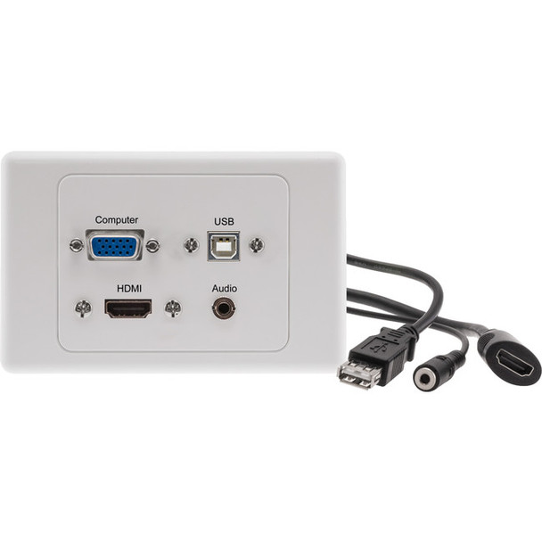 PRO2 Pro2 USB-B 3.5MM AUDIO VGA HDMI WALL PLATE