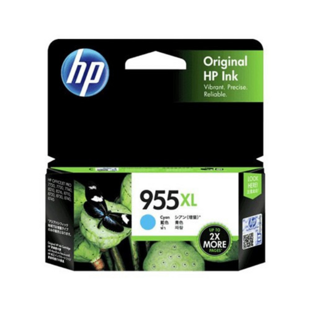 HP 955XL Cyan Original Ink Cartridge 1.6K Pagewide Pro 577DW