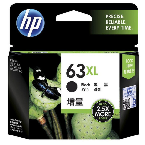 HP 63XL High Yield Black Original Ink Cartridge