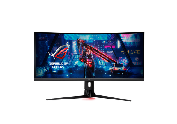 ASUS XG349C 34' ROG Strix Gaming Monitor, WQHD (3440 x 1440) Overclockable 180Hz (Above 144Hz) 1ms (GTG) Extreme Low Motion Blur Sync, USB Type-C