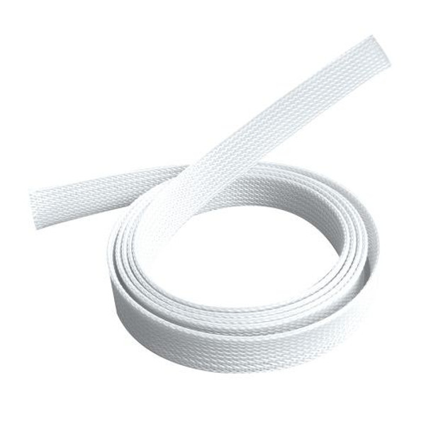 BRATECK Braided Cable Sock (30mm/1.2' Width) Material Polyester Dimensions1000x30mm -- White - L-CMBT-CS-30-W at AUSTiC 3D Shop