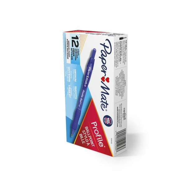 PAPER MATE Profile Ball Pen 1.0mm Blue Box of 12 - D-PM2095462 shop at AUSTiC 3D Shop