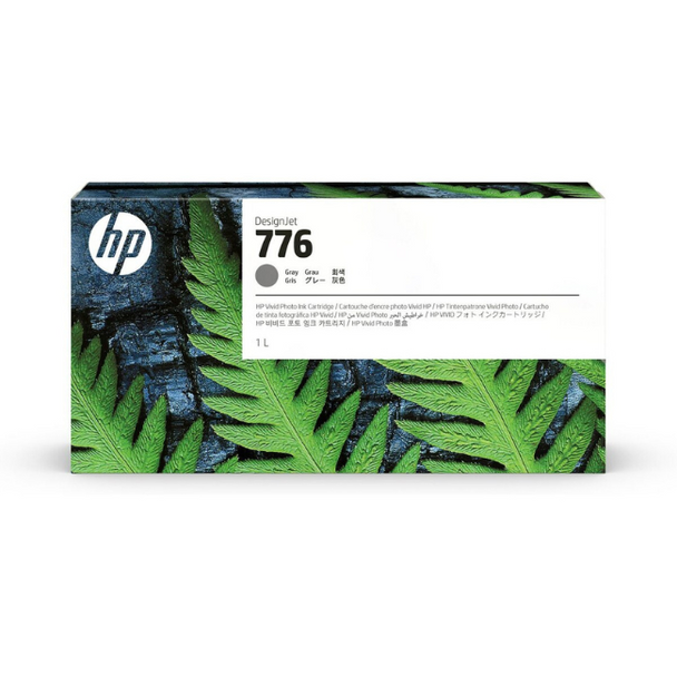 HP 776 1-Liter Gray Ink Cartridge