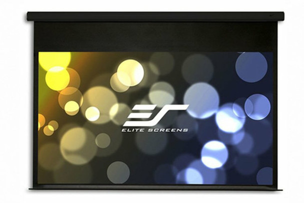 ELITE SCREENS 91 MOTORISED 169 PROJECTOR SCREEN FLOATING WALL MOUNT USED UNIT