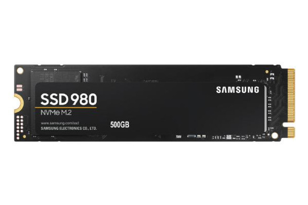 Samsung 980 500GB, V-NAND, M.2 (2280), NVMe, R/W(Max) 3,100MB/s/2,600MB/s, 400K/470K IOPS, 300TBW, 5 Years Warranty