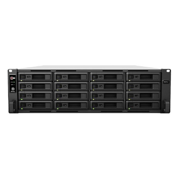 Synology RackStation RS4021xs+ 16-Bay 3.5"; Diskless 4xGbE 2x10GbERJ45 (3U Rack),Intel Xeon D-1541 8core,16GB DDR4, Synology Compatible drives only.