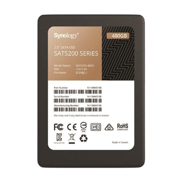 Synology SAT5200 2.5"; SATA SSD -5 Year limited Warranty - 480GB Check Compatible models - Aged StockPromo only