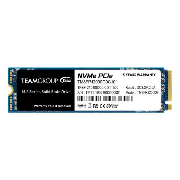 Team MP34Q M.2 Nvme QLC 3400mb/3000mb SSD 2TB