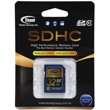 Team Group Memory Card SDHC 32GB, Class 10, 16MB/s Write*, Lifetime - MA-09T-SDHC32GCL10 shop at AUSTiC 3D Shop