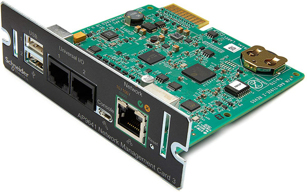 APC UPS Network Management Card 3 with 2 USB Ports and Temperature Monitoring, Newest Model 2020 (AP9641)