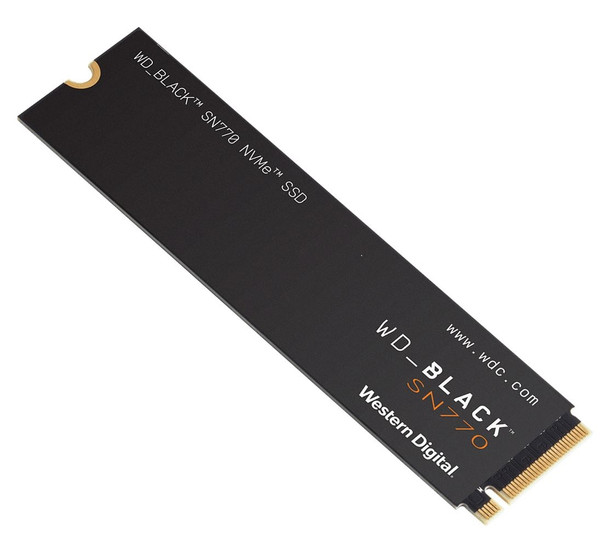 WESTERN DIGITAL Digital WD Black SN770 250GB Gen4 NVMe SSD - 4000MB/s 2000MB/s R/W 200TBW 240K/470K IOPS 1.75M Hrs MTBF M.2 PCIe4.0 5yrs