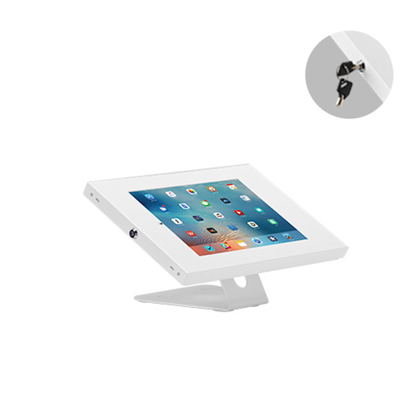 BRATECK Anti-Theft Wall-Mounted/Countertop Tablet Holder Fit most 9.7' to 11' tablets( iPad, iPad Air, iPad Pro, - White